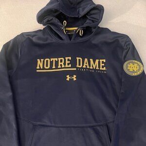 NWOT Under Armour Notre Dame Hooded Sweatshirt